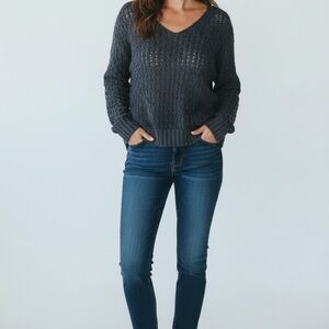 Z Supply Blue Knit Sweater- Size XS